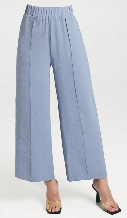Tina Loose Stretch Wide Leg Pants - Blue - FINAL SALE