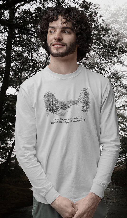 Satr Collection Unisex Long Sleeve 100% Cotton T-Shirt - Renewal