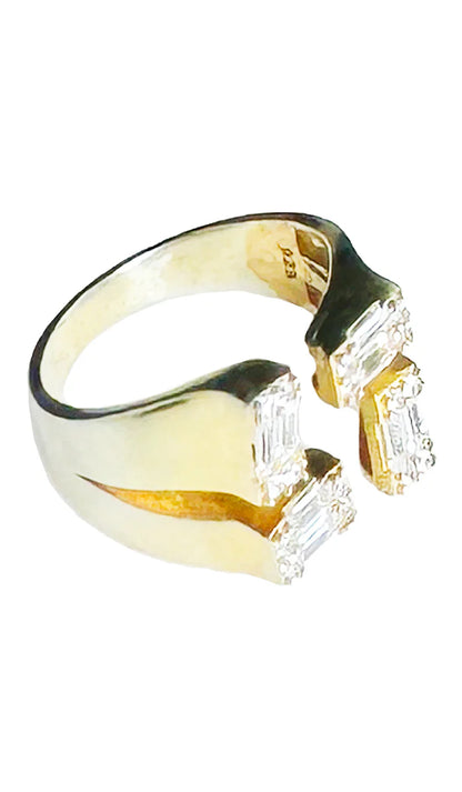 Warda Gold plated Sterling Silver Adjustable Ring with MashaAllah Engraving