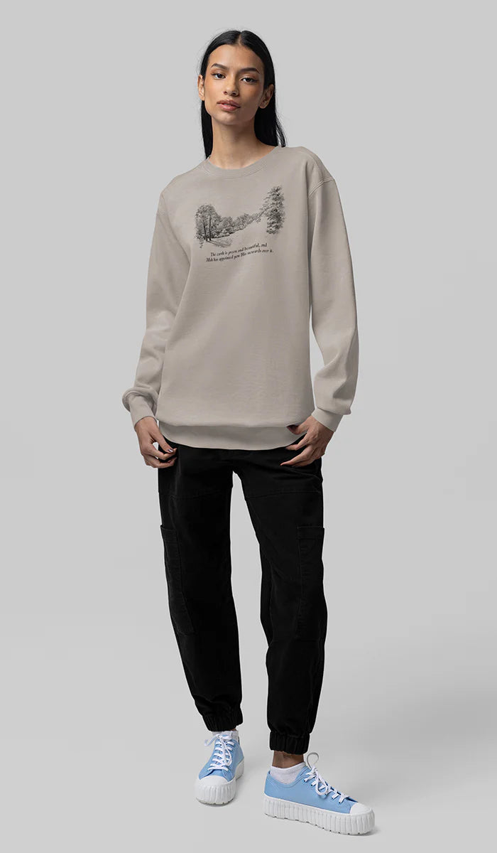 Satr Collection Unisex Eco-Friendly Crewneck Pullover Sweatshirt - Renewal